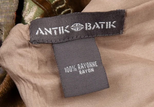 アンティックバティックANTIK BATIK ビーズ刺繍ベロアストール マルチ K-104904_010