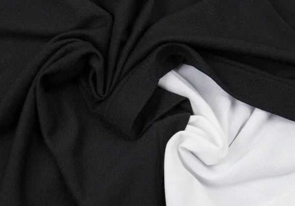 ヨウジヤマモト ファムYohji Yamamoto FEMME ナイロンストレッチレイヤードタンクトップ 黒白2 K-104918_012