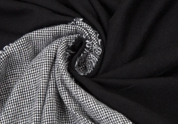 サイトs'yte グレンチェック生地貼り付けバルーンパンツ 黒3 K-104922_017