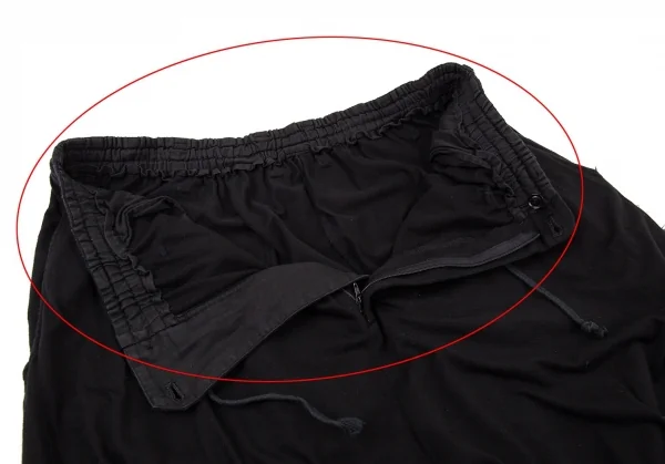 サイトs'yte グレンチェック生地貼り付けバルーンパンツ 黒3 K-104922_006