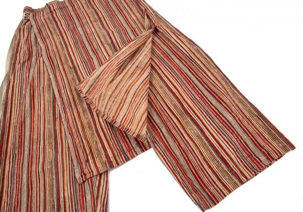 s'yte Multi Striped Wrap Design Cotton Pants K-104925_010