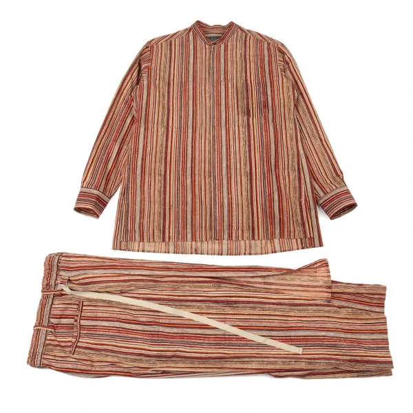 s'yte Multi Striped Wrap Design Cotton Pants K-104925_015