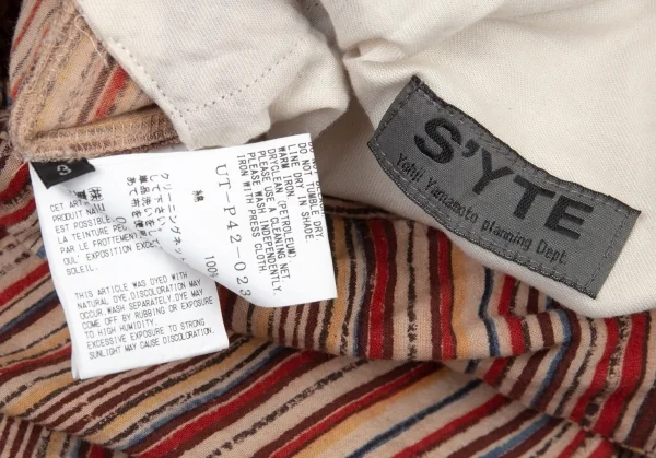 s'yte Multi Striped Wrap Design Cotton Pants K-104925_018