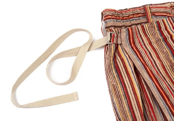 s'yte Multi Striped Wrap Design Cotton Pants K-104925_003