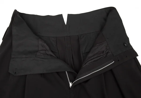 サイトs'yte ポリレーヨンストレッチギャバハイウエストサスペンダーボタンパンツ 黒3 K-104928_005