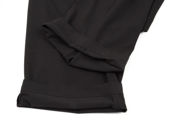 サイトs'yte ポリレーヨンストレッチギャバハイウエストサスペンダーボタンパンツ 黒3 K-104928_008