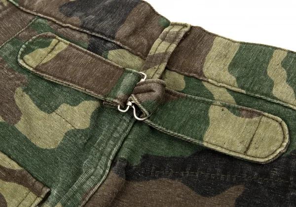 ジュンヤワタナベ コムデギャルソンJUNYA WATANABE COMME des GARCONS シンチバックカモフラストレートパンツ 緑茶黒XS K-104951_010