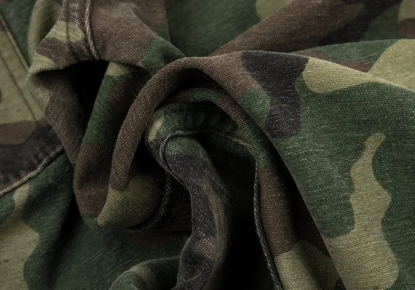 ジュンヤワタナベ コムデギャルソンJUNYA WATANABE COMME des GARCONS シンチバックカモフラストレートパンツ 緑茶黒XS K-104951_013