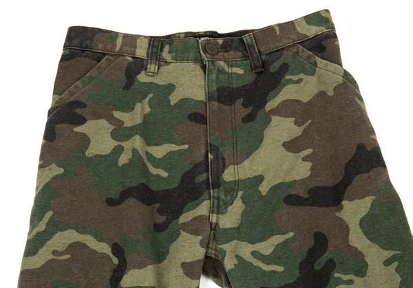 ジュンヤワタナベ コムデギャルソンJUNYA WATANABE COMME des GARCONS シンチバックカモフラストレートパンツ 緑茶黒XS K-104951_002