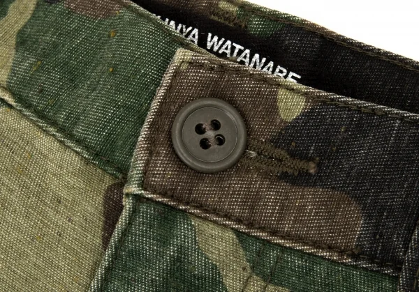 ジュンヤワタナベ コムデギャルソンJUNYA WATANABE COMME des GARCONS シンチバックカモフラストレートパンツ 緑茶黒XS K-104951_003