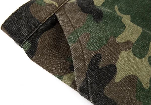 ジュンヤワタナベ コムデギャルソンJUNYA WATANABE COMME des GARCONS シンチバックカモフラストレートパンツ 緑茶黒XS K-104951_005