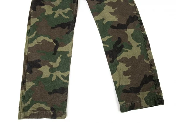 ジュンヤワタナベ コムデギャルソンJUNYA WATANABE COMME des GARCONS シンチバックカモフラストレートパンツ 緑茶黒XS K-104951_006