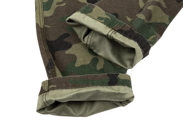 ジュンヤワタナベ コムデギャルソンJUNYA WATANABE COMME des GARCONS シンチバックカモフラストレートパンツ 緑茶黒XS K-104951_007