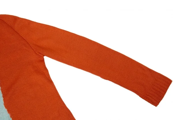 ヒロココシノ トランクHIROKO KOSHINO TRUNK ウールアクリルパネルボートネックニットセーター マルチ38 K-104974_006