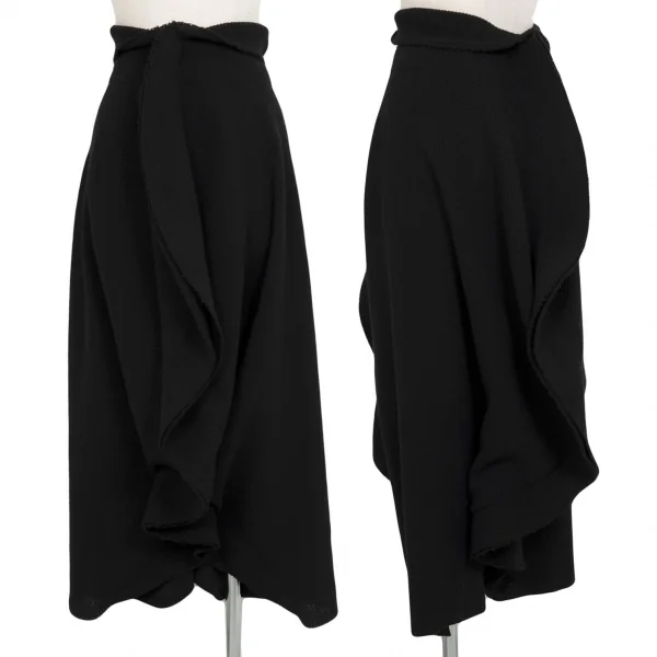 コムデギャルソンCOMME des GARCONSサークルシルエットリブニットスカート 黒M K-105018_001