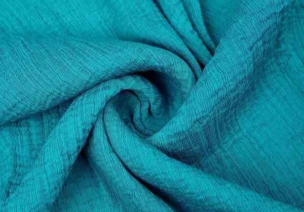 イッセイミヤケ ミーISSEY MIYAKE me クレープノースリーブフレアドレープワンピース ターコイズF K-105038_011