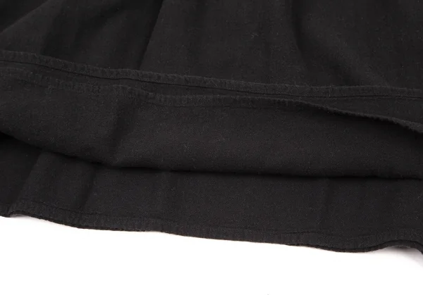 イッセイミヤケ ミーISSEY MIYAKE me コットンカリフラワーフロントボックス装飾ノースリーブワンピース 黒F K-105039_010