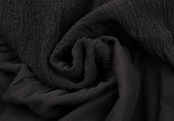 イッセイミヤケ ミーISSEY MIYAKE me コットンカリフラワーフロントボックス装飾ノースリーブワンピース 黒F K-105039_013