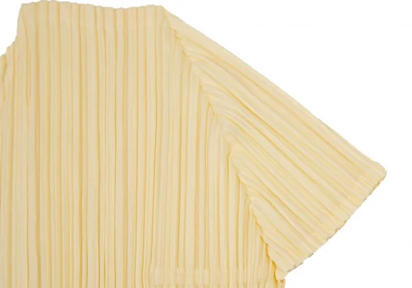 プリーツプリーズPLEATS PLEASE プリーツハイビスカスプリントフリンジカットソー クリームマルチ3 K-105044_004