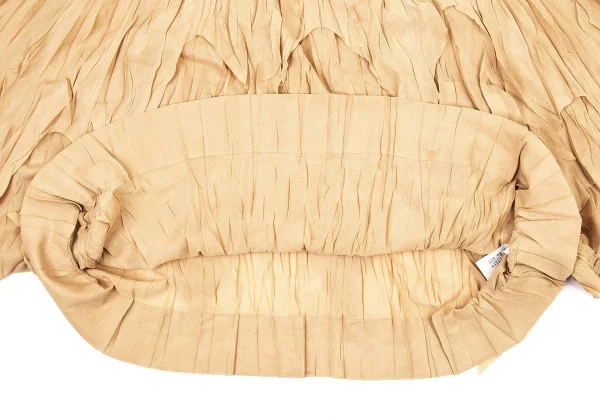 プリーツプリーズPLEATS PLEASE カッティングフリンジシースルードルマンカットソー ベージュ3 K-105052_007