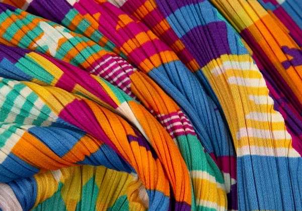 プリーツプリーズPLEATS PLEASE プリーツフラッグプリントフレアスカート マルチ5 K-105075_011