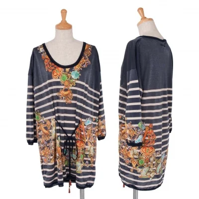 Jean Paul GAULTIER SOLEIL Printed Strap Design Tunic