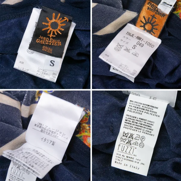 Jean Paul GAULTIER SOLEIL Printed Strap Design Tunic K-105088_020