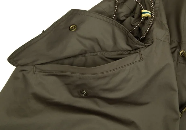 イッセイミヤケISSEY MIYAKE ループデザインポリモッズコート カーキ2 K-105093_010