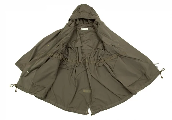 イッセイミヤケISSEY MIYAKE ループデザインポリモッズコート カーキ2 K-105093_013