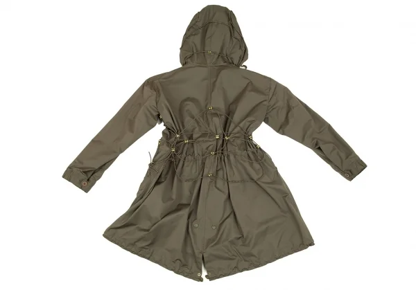 イッセイミヤケISSEY MIYAKE ループデザインポリモッズコート カーキ2 K-105093_014