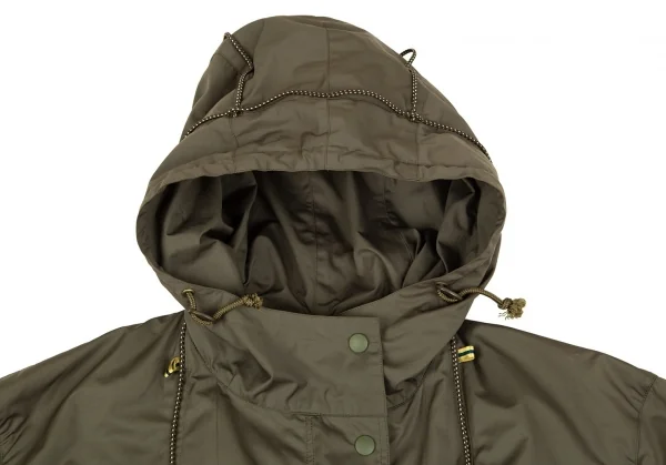 イッセイミヤケISSEY MIYAKE ループデザインポリモッズコート カーキ2 K-105093_003