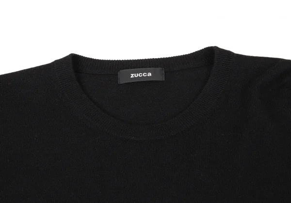 ズッカzucca カシミヤ混ウールシルクモモンガニット 黒M K-105104_003