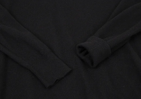 ズッカzucca カシミヤ混ウールシルクモモンガニット 黒M K-105104_005
