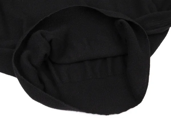 ズッカzucca カシミヤ混ウールシルクモモンガニット 黒M K-105104_007