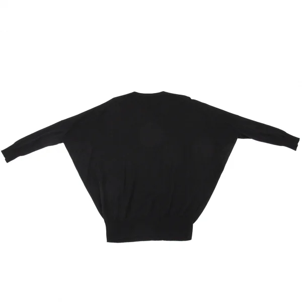 ズッカzucca カシミヤ混ウールシルクモモンガニット 黒M K-105104_008