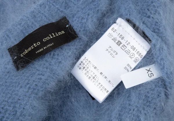 ロベルトコリーナ ROBERTO COLLINA アンゴラ混ニットセーター スカイブルーXS K-105113_011