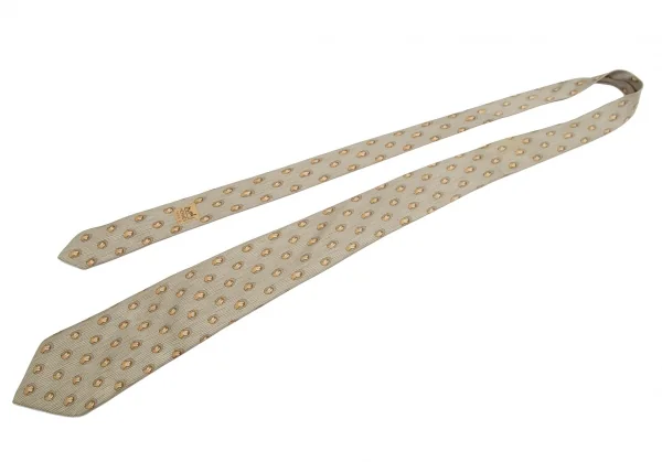 エルメスHERMES シルクフクロウネクタイ グレージュ K-105131_002