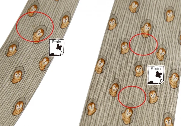 エルメスHERMES シルクフクロウネクタイ グレージュ K-105131_009