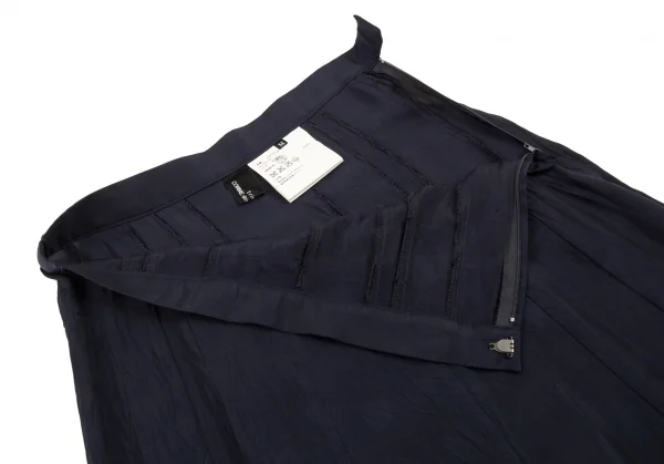 トリココムデギャルソンtricot COMME des GARCONSキュプラドットフレアスカート 紺M K-105163_004