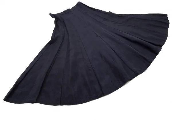 トリココムデギャルソンtricot COMME des GARCONSキュプラドットフレアスカート 紺M K-105163_005