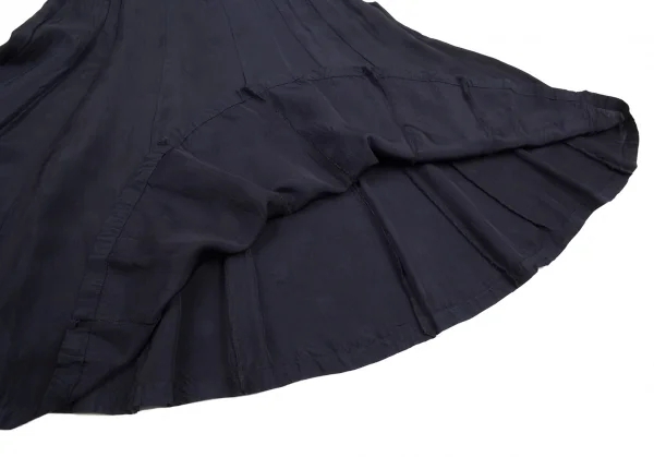 トリココムデギャルソンtricot COMME des GARCONSキュプラドットフレアスカート 紺M K-105163_006