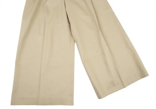 アバハウスドゥヴィネットAbahouse Devinette タックデザインワイドチノパンツ ベージュ2 K-105182_006