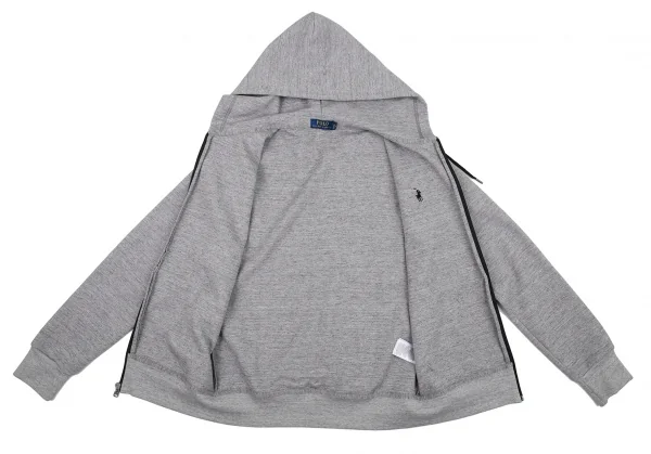 ポロラルフローレンPOLO RALPH LAUREN ポニーワンポイント刺繍ジップアップパーカー グレーM位 K-105187_010