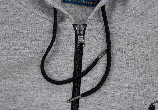 ポロラルフローレンPOLO RALPH LAUREN ポニーワンポイント刺繍ジップアップパーカー グレーM位 K-105187_004