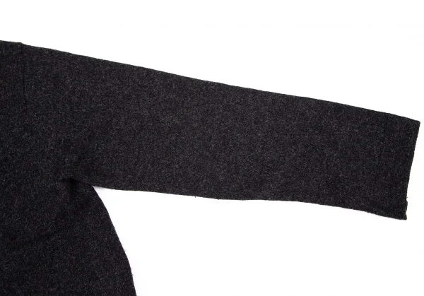 コムデギャルソン オムプリュスCOMME des GARCONS HOMME PLUS ウールナイロンビッグボタンカーディガン チャコールM位 K-105196_003