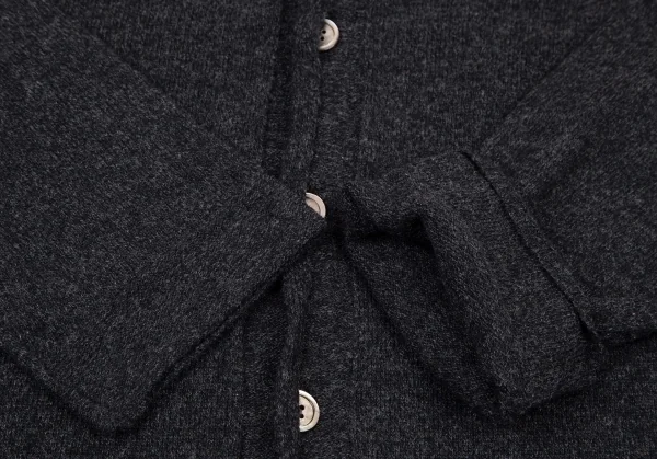 コムデギャルソン オムプリュスCOMME des GARCONS HOMME PLUS ウールナイロンビッグボタンカーディガン チャコールM位 K-105196_005