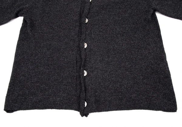 コムデギャルソン オムプリュスCOMME des GARCONS HOMME PLUS ウールナイロンビッグボタンカーディガン チャコールM位 K-105196_006