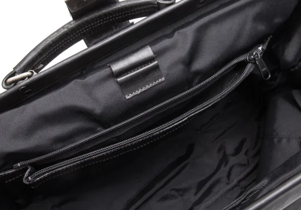 ジャンポールゴルチエ オムJean Paul GAULTIER HOMME がま口コーティングドクターバッグ 黒 K-105199_016