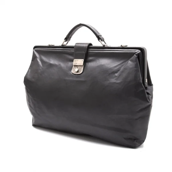 ジャンポールゴルチエ オムJean Paul GAULTIER HOMME がま口コーティングドクターバッグ 黒 K-105199_002