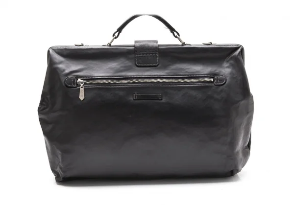 ジャンポールゴルチエ オムJean Paul GAULTIER HOMME がま口コーティングドクターバッグ 黒 K-105199_005